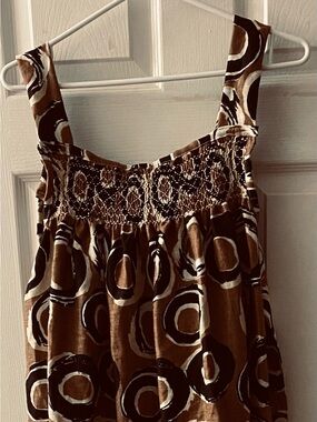 Smocked Linen Dress
